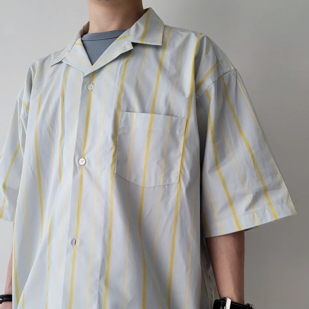 Fireworks Shirt (Sax Yellow Stripe) 