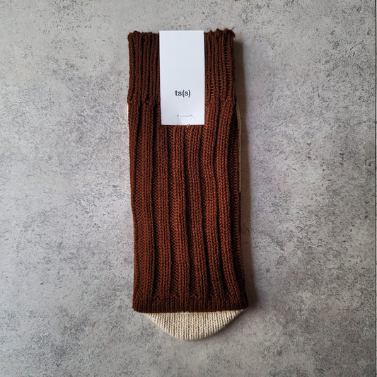 Unpaired Cotton Rib Sock