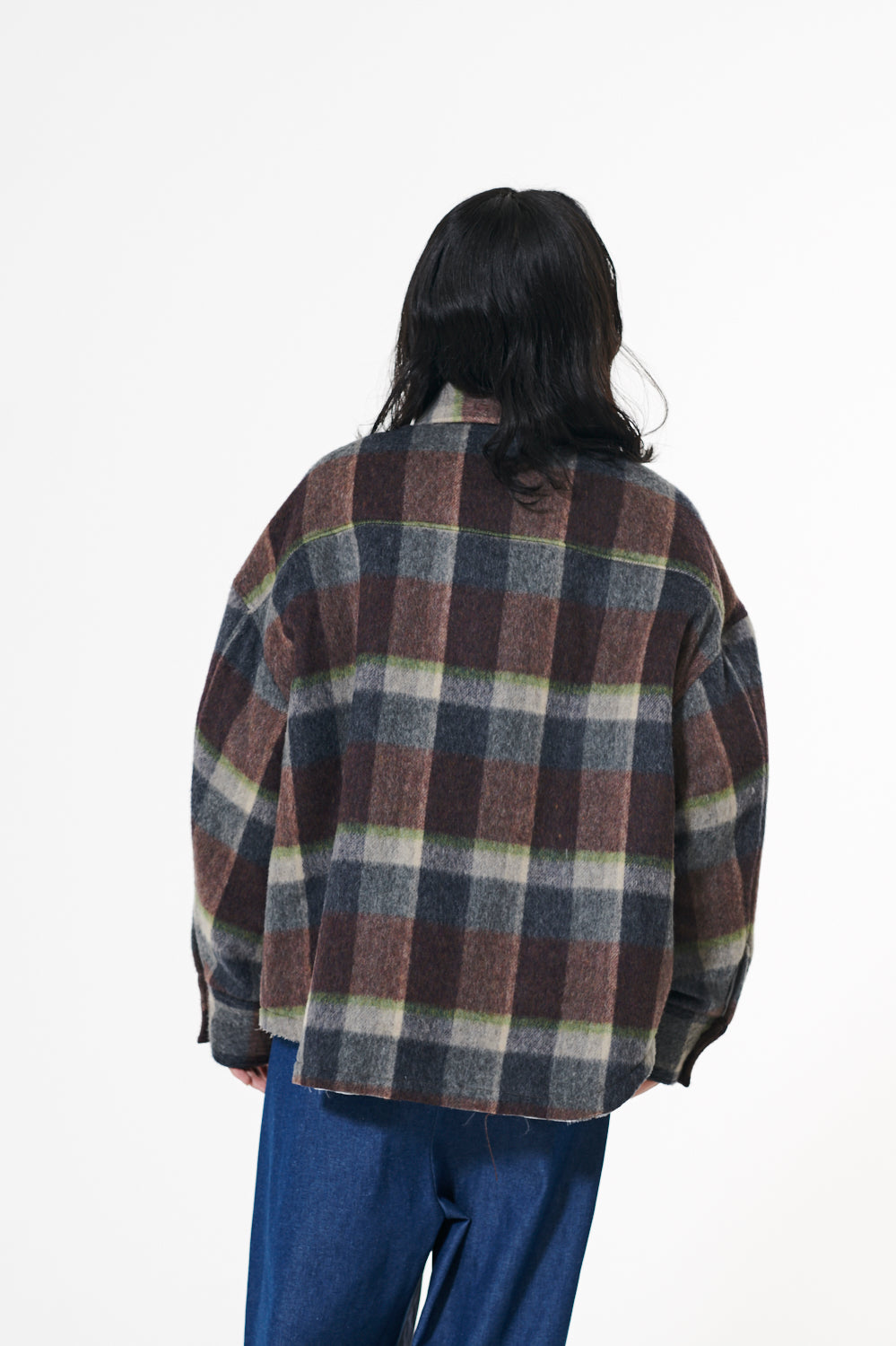 DISCOVERED / Check Shaggy Padded Shirt