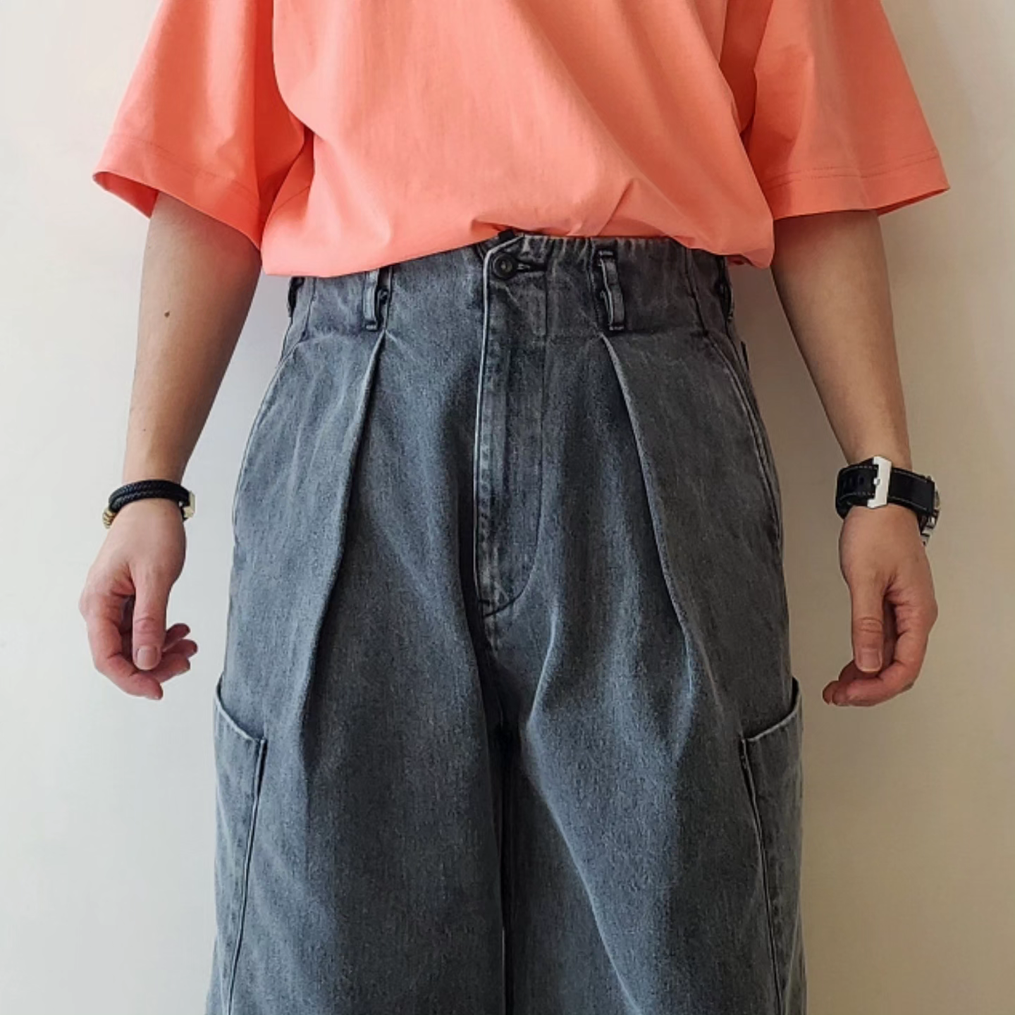 SABY / Tuck Baggy Cargo Pants