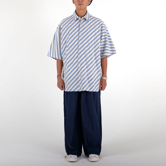 Blue Stripes Bohemian Beach Shirt