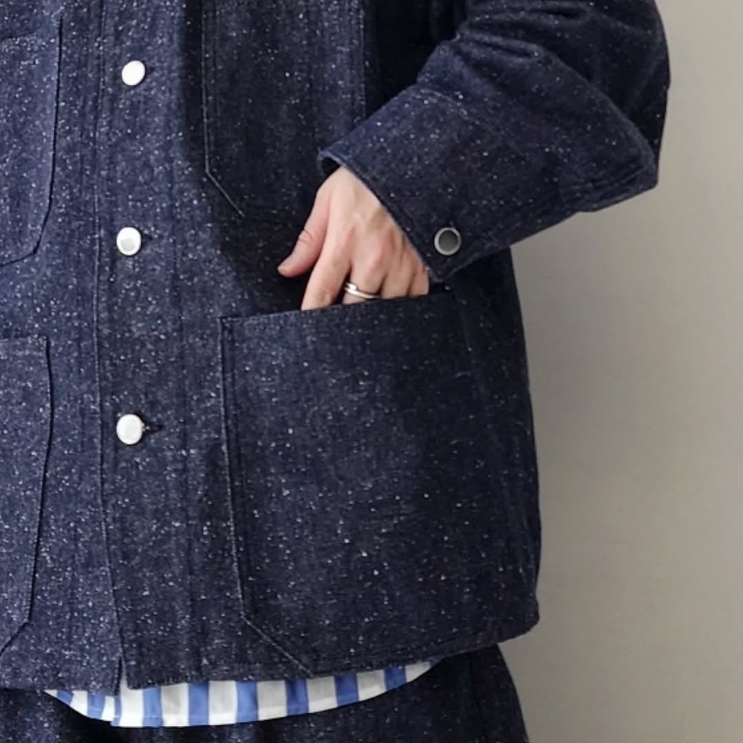 BLANC YM / Silk Denim Coverall