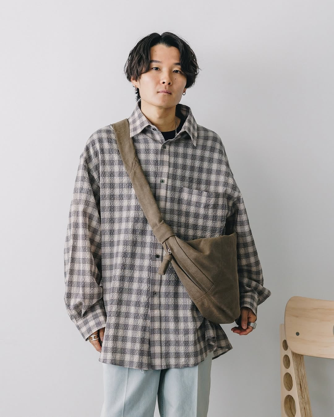 CLESSTE / Plaid Ripple Classic City L/S Shirt