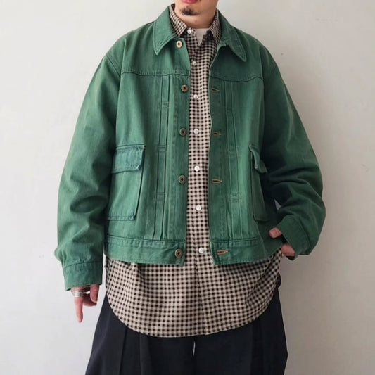 DISCOVERED / Color Dye Denim Blouson