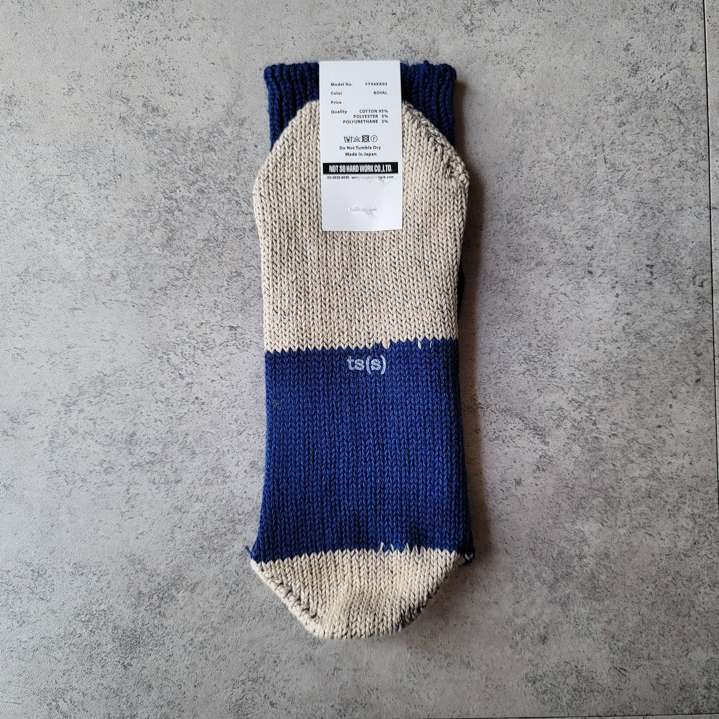 Unpaired Cotton Rib Sock