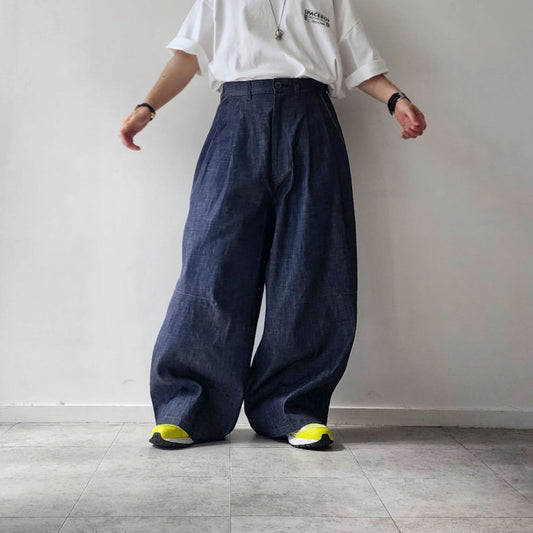 TREE AND BRANCH / Ex. Wide Tuck Pants