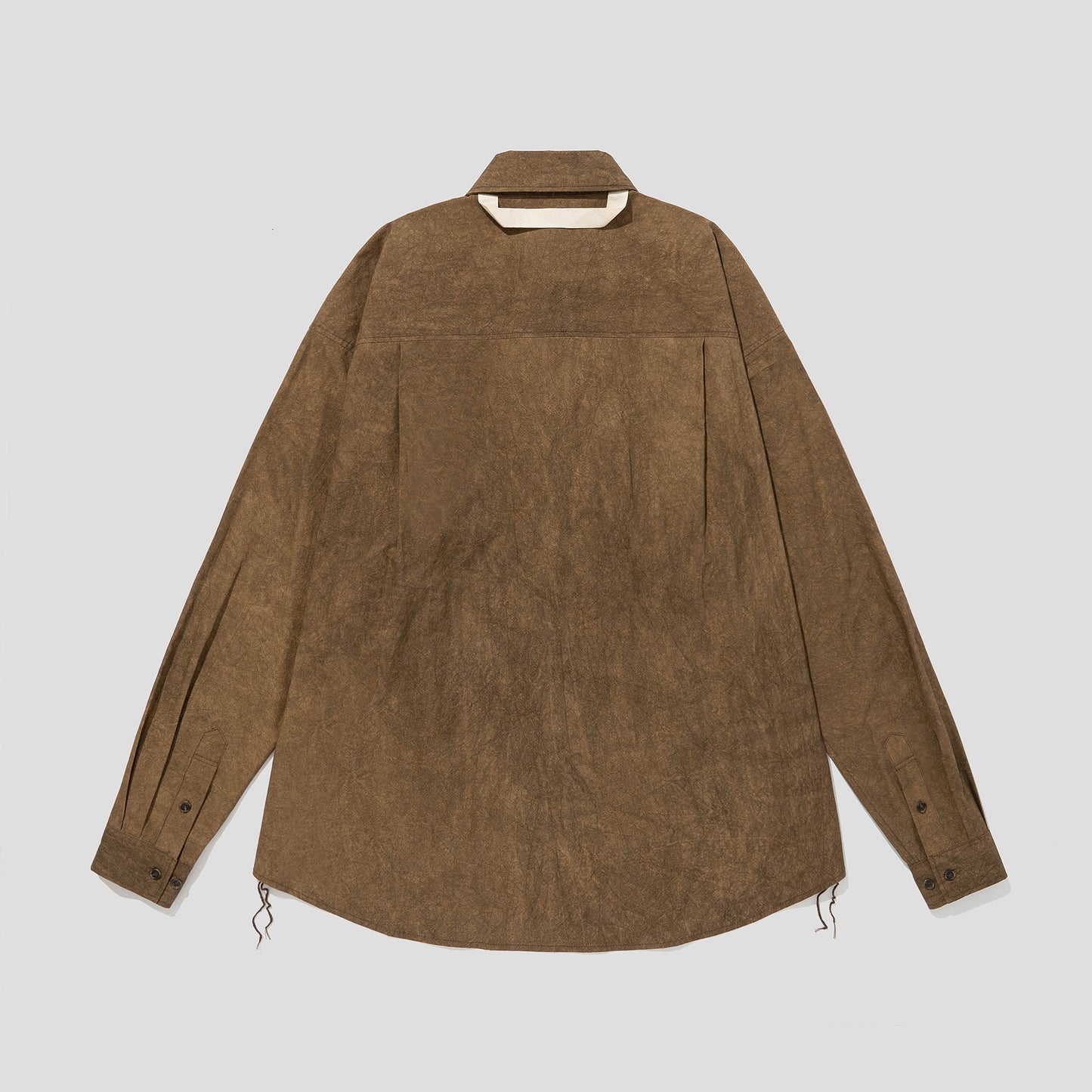 MERELY MADE / Walnut Merely Natural Dyed Lazy Over Shirt