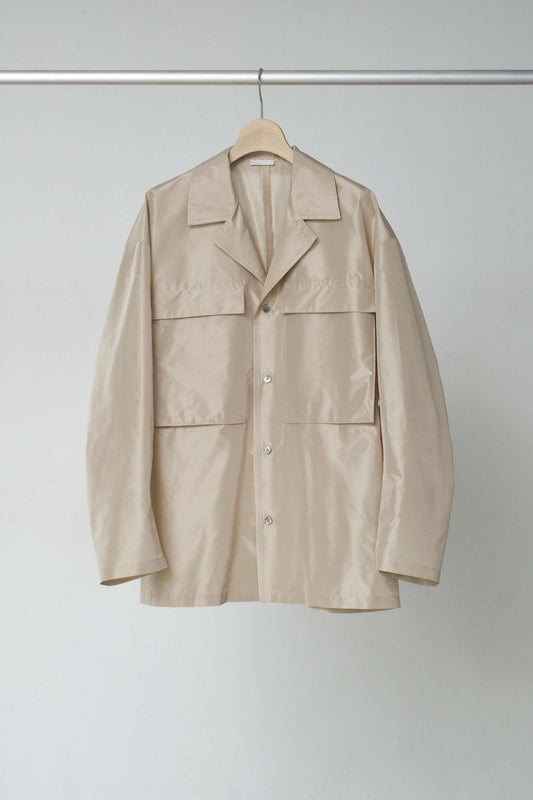 Blanc YM / Silk Shantung utility JKT