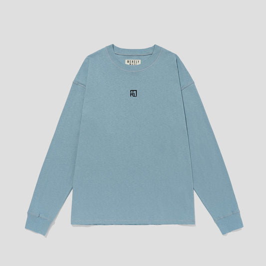 MERELY MADE / Baby Blue Merely Hmong Xanh Long Sleeve T-Shirt