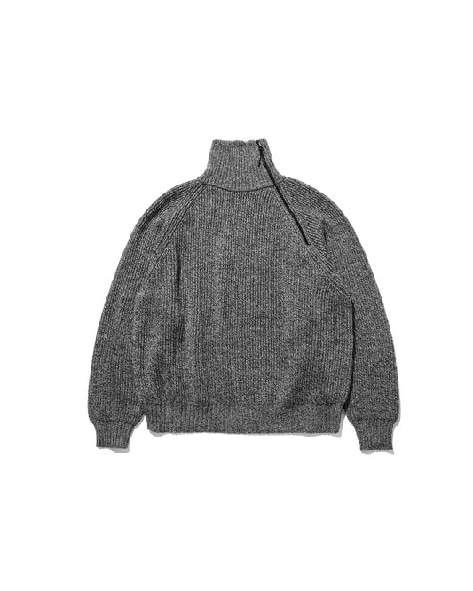 CLESSTE / Fine Wool Zip Knit Pullover