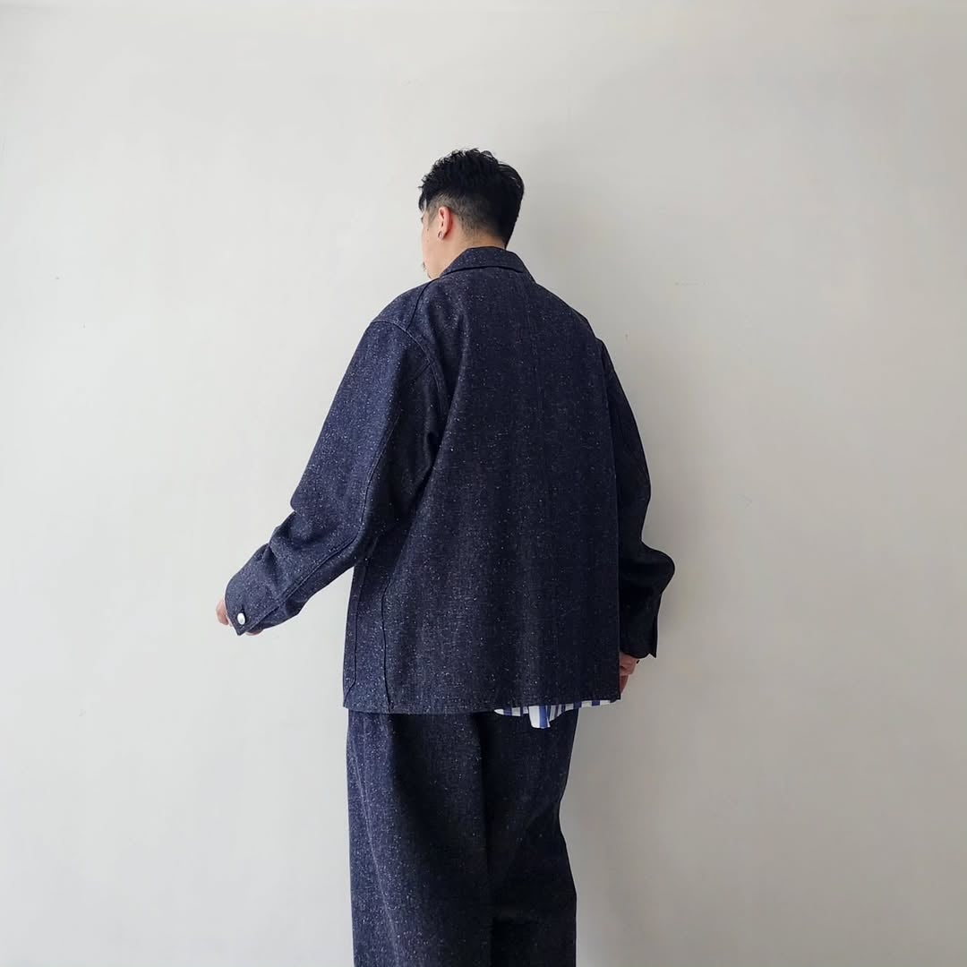 BLANC YM / Silk Denim Coverall