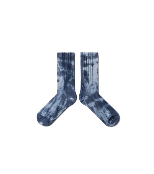 NOZZLEQUIZ / Spot Navy - Spot dye Crew Tech Socks