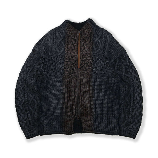 ELEPHANT TRIBAL FABRICS / Chaos Aran Knit (A)