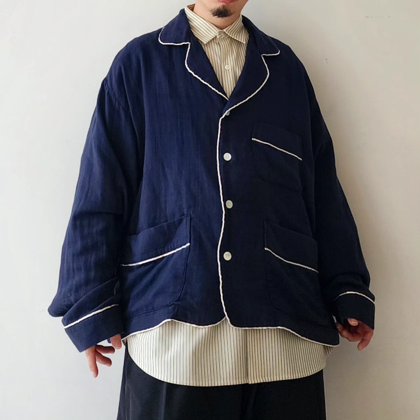 ANCELLM / Doublegauze Pajama Shirt