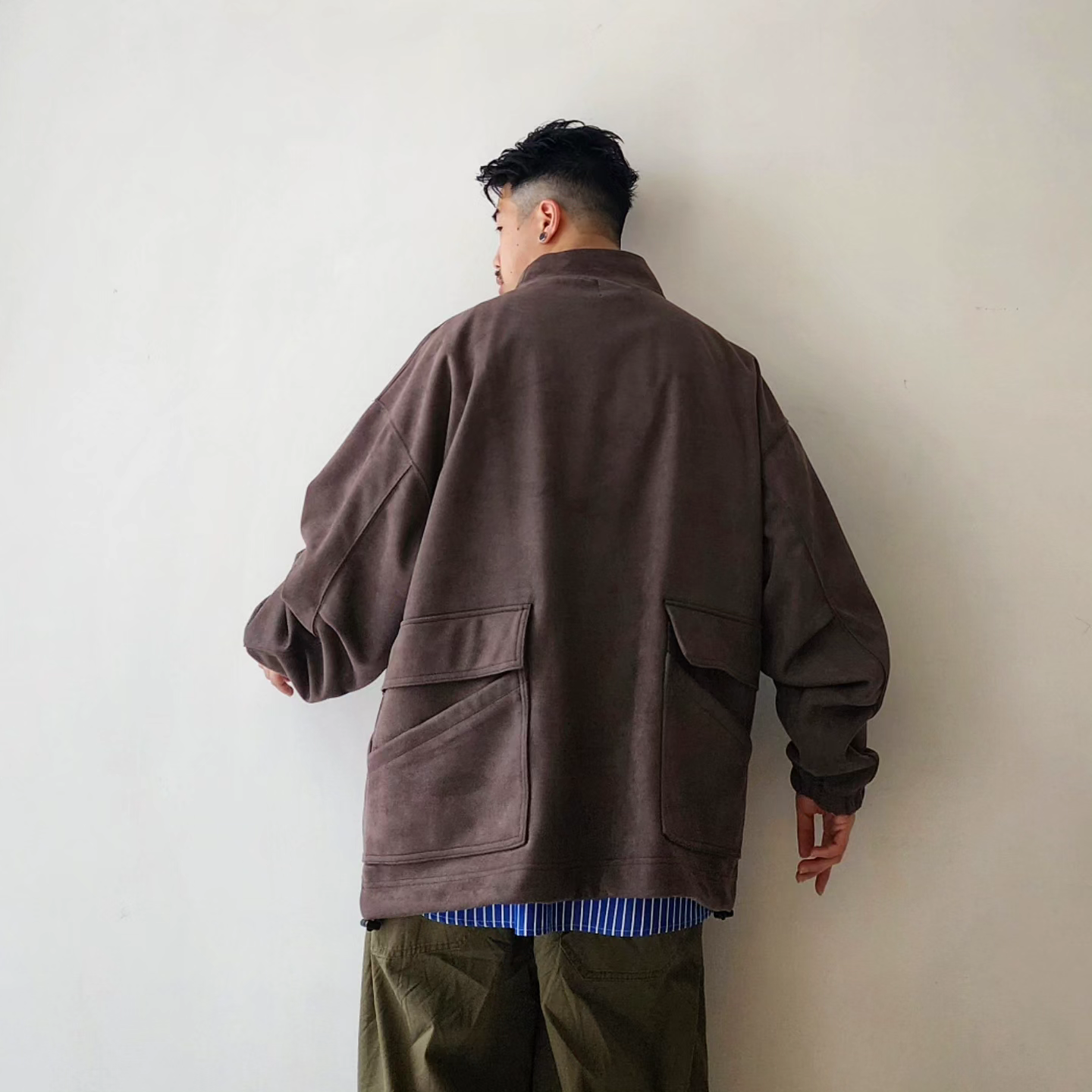 IROQUOIS / Tech Knit Suede Hi Neck Po