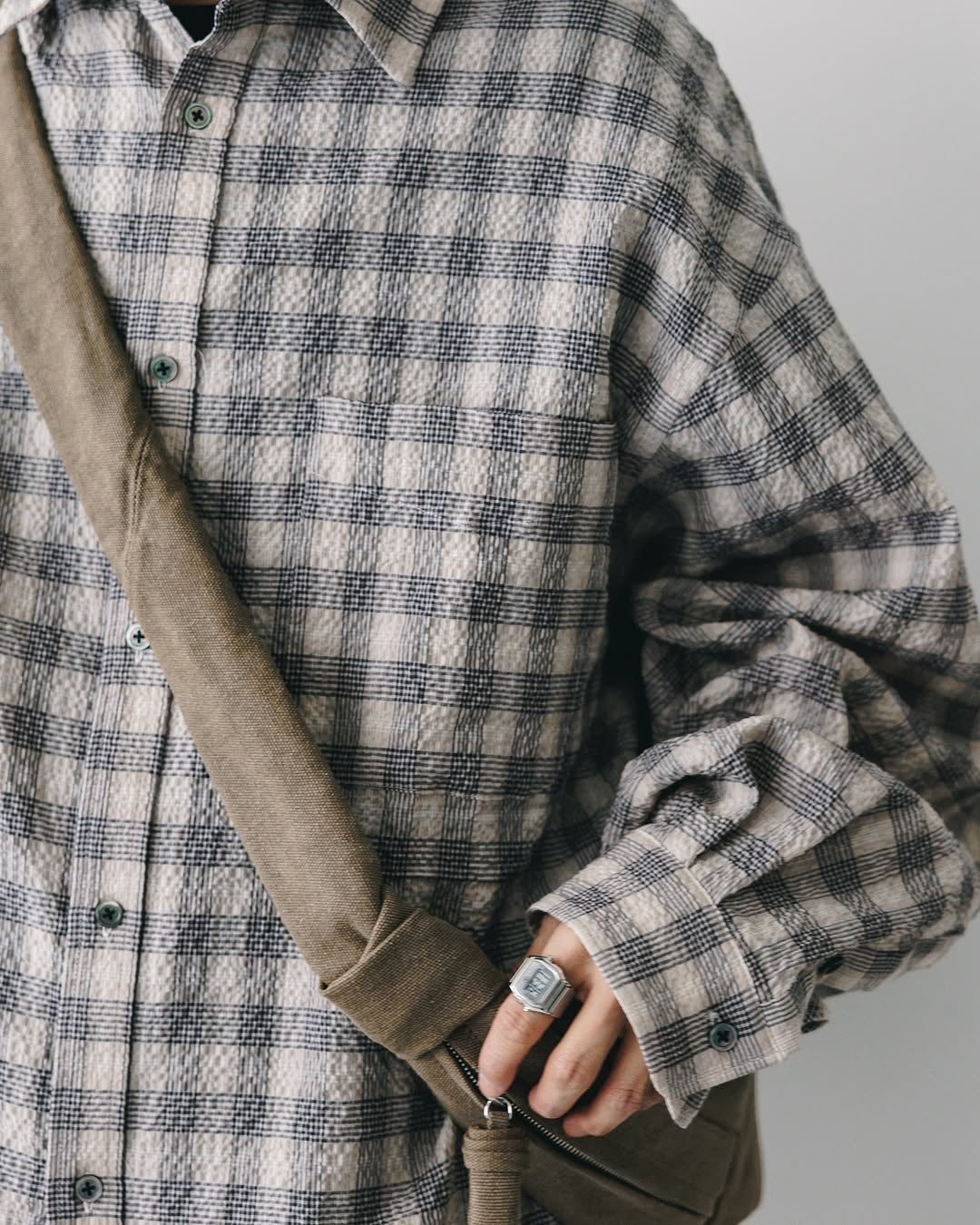 CLESSTE / Plaid Ripple Classic City L/S Shirt