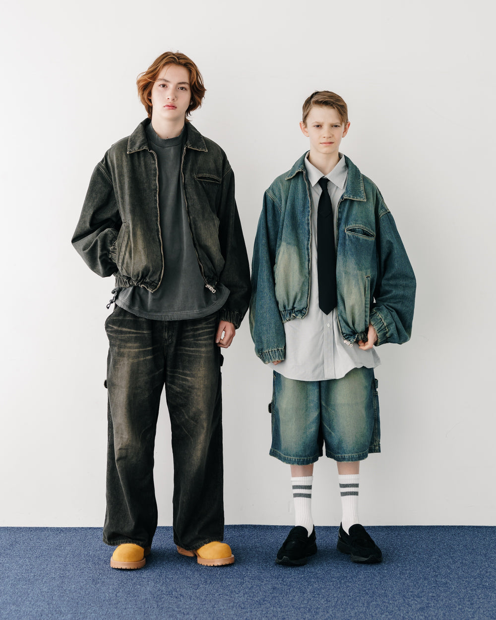 CLESSTE / Vintage Dyed Selvedge Denim Worker Jacket