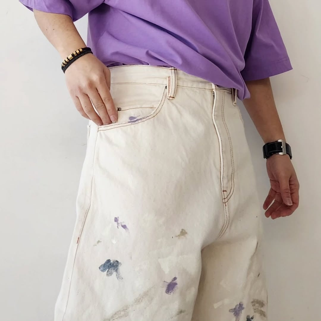 SABY / Kamata Denim Trouser Type 01 - Paint Vintage -