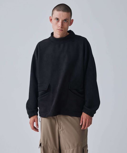 IROQUOIS / Tech Knit Suede Hi Neck Po