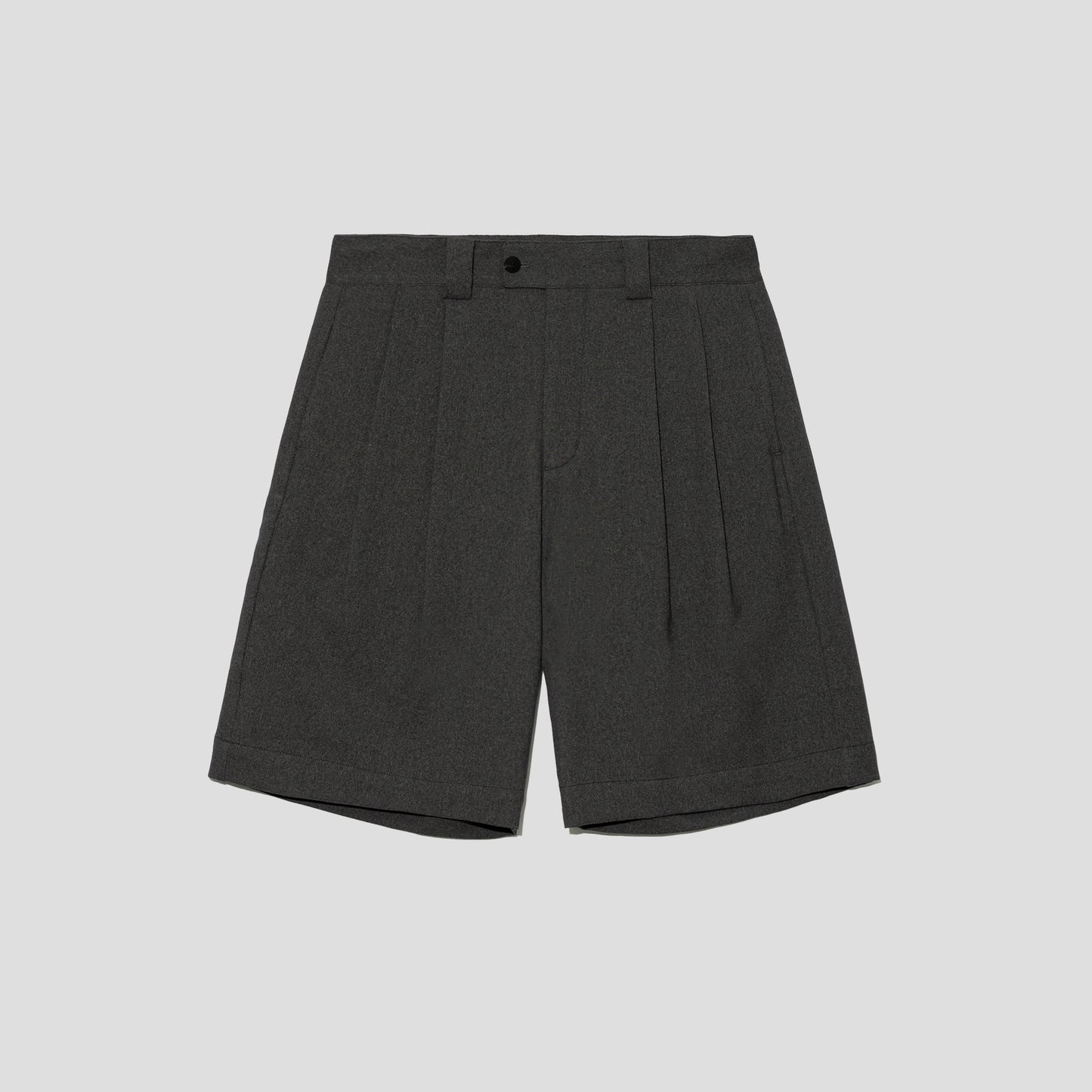 MERELY MADE / Melange Charcoal Merely Premium Safari Wide Shorts