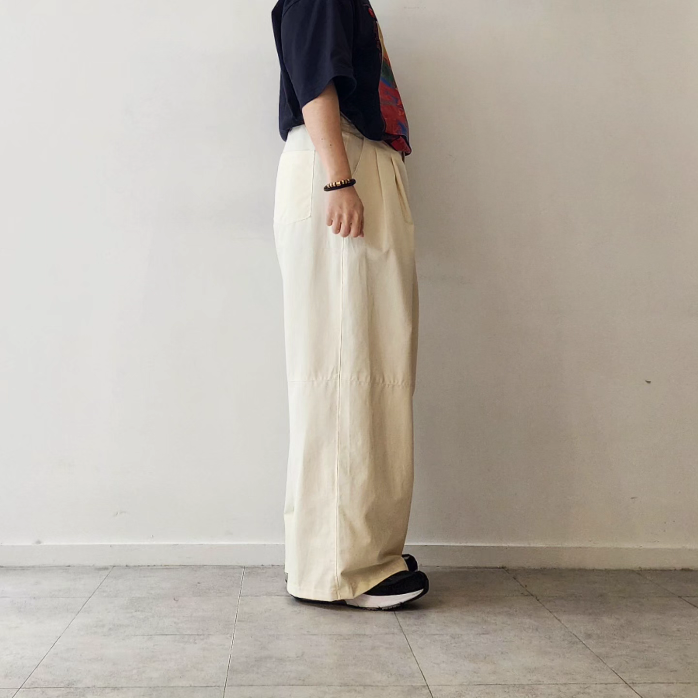 TREE AND BRANCH / Ex. Wide Tuck Pants