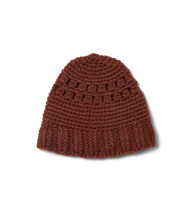 NOZZLEQUIZ / Crochet Beanie (3Pins) - Brown
