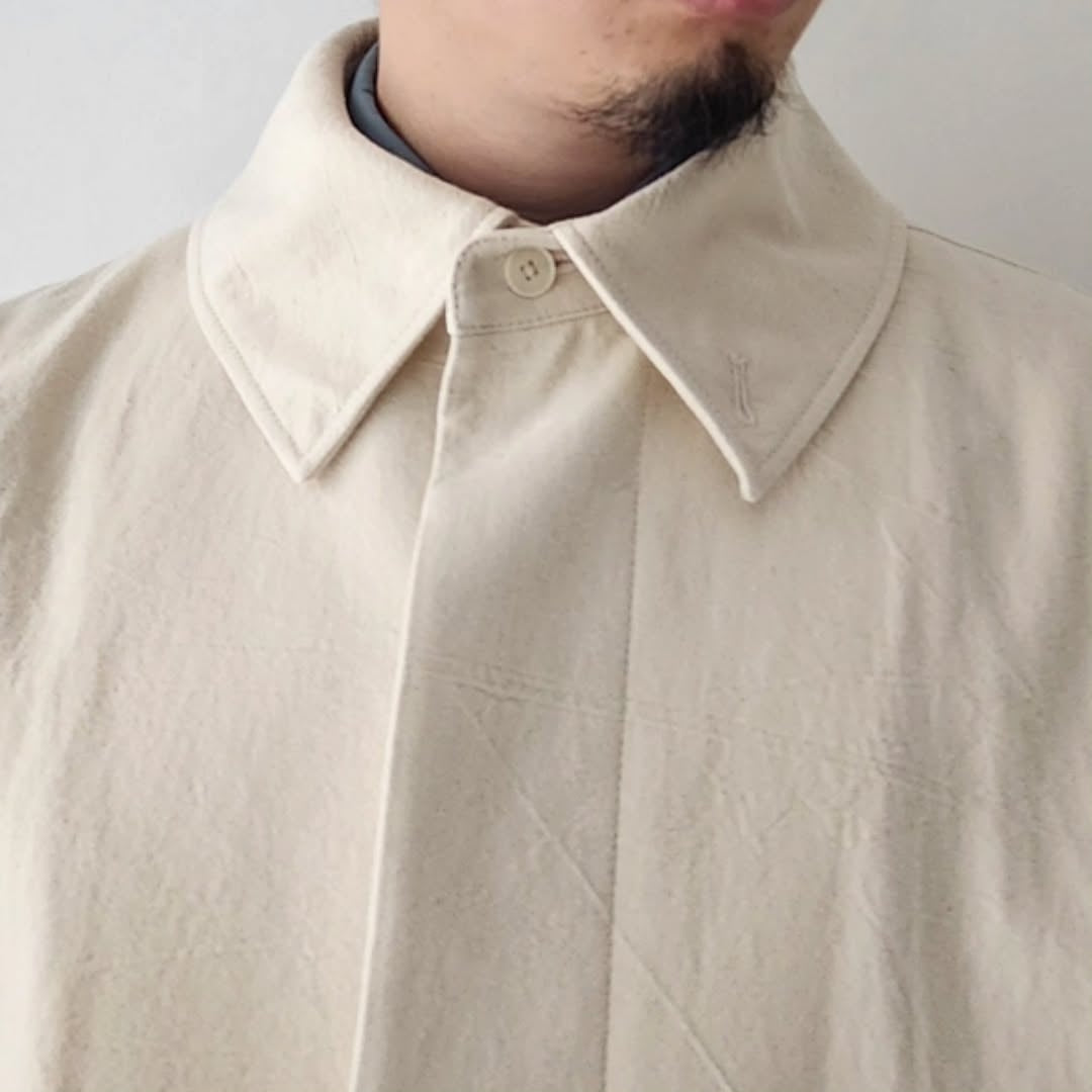 BLANC YM / Oxford Oversize Blouson