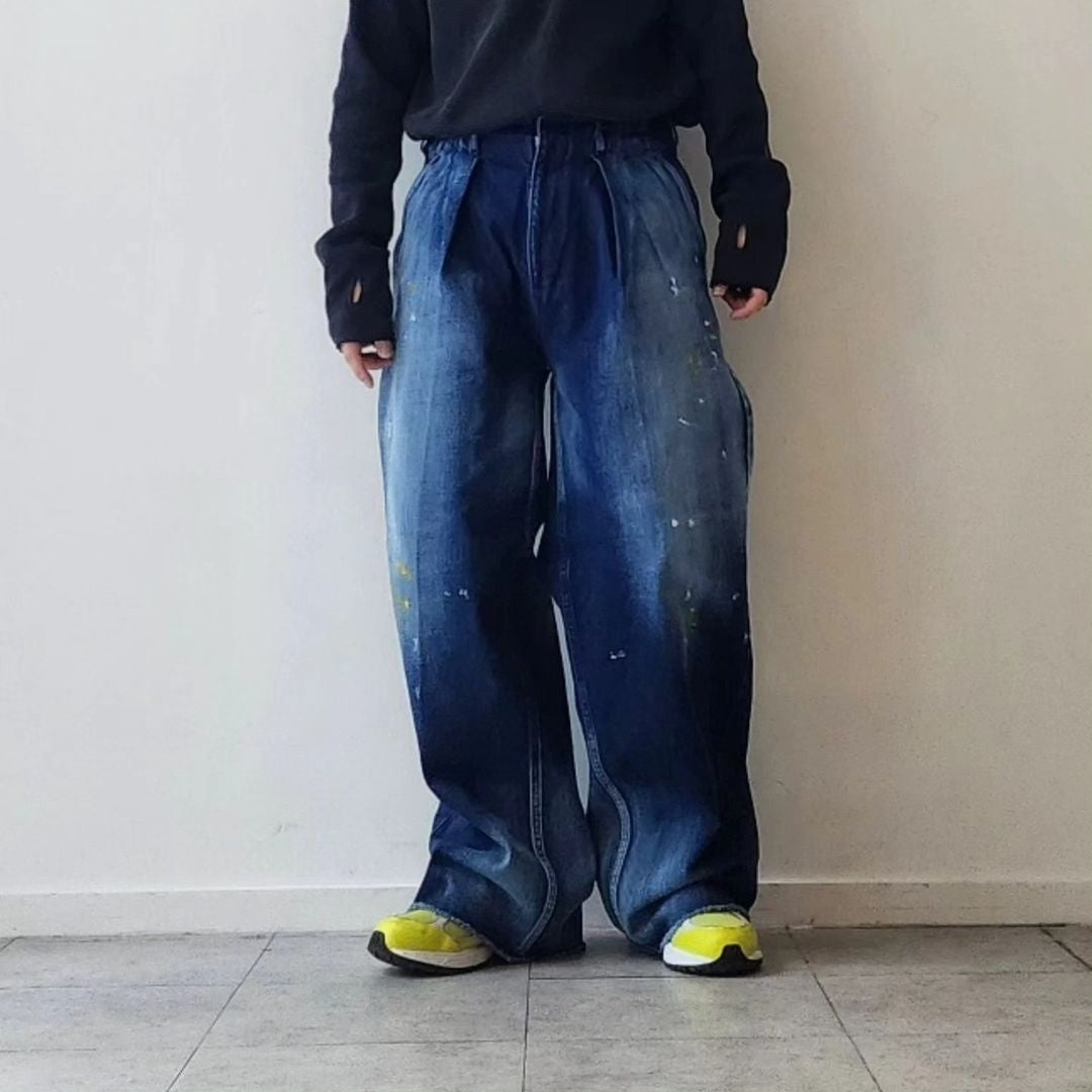 SABY / Tuck Baggy Type 2 - 11oz Bingo Denim (Sun Fade & Paint)
