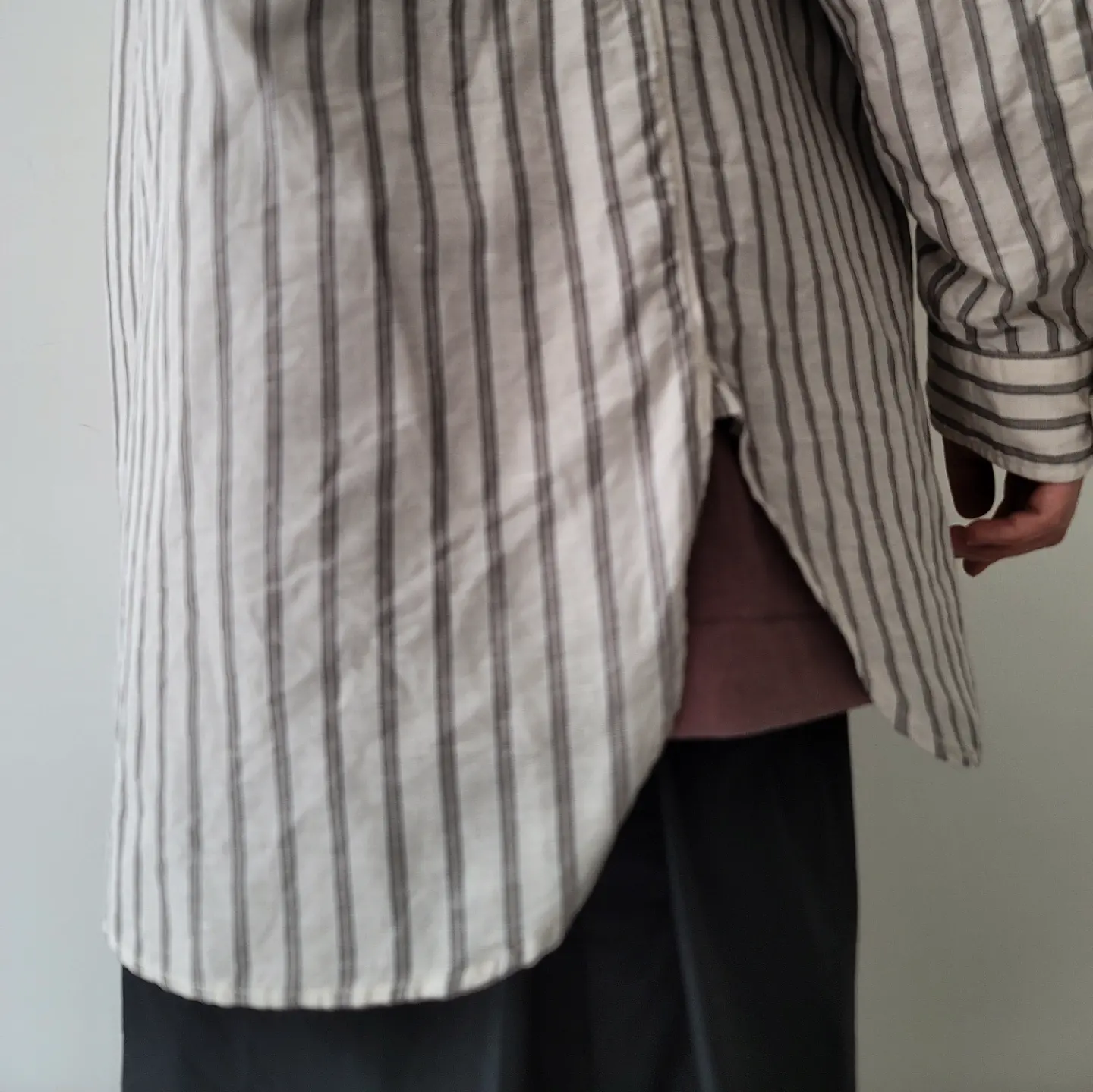 Banded Collar Shirts -Cotton/Linen