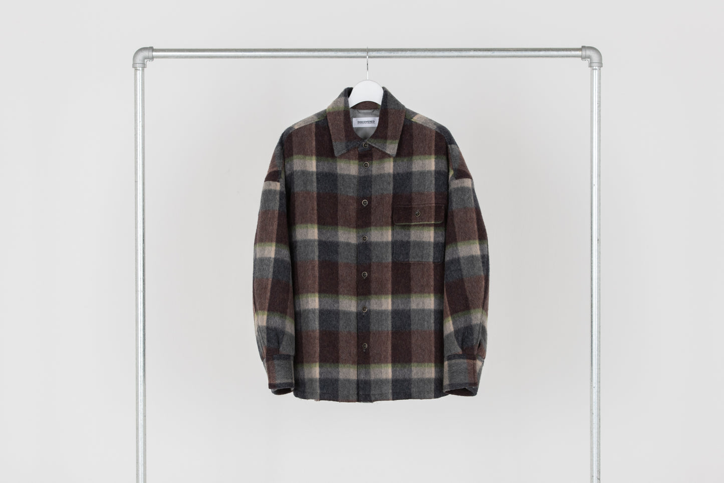 DISCOVERED / Check Shaggy Padded Shirt