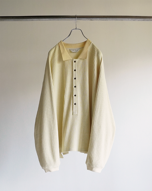 ANCELLM / Henley Rib LS T-Shirt