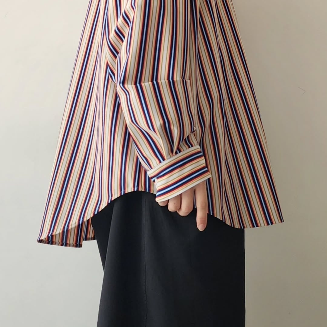 KANEMASA PHIL / 46G Atmosphere Stripe L/S Shirt