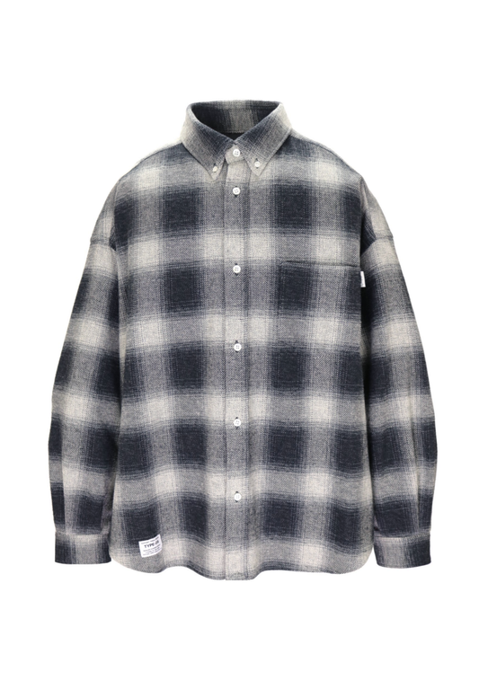 ELEPHANT TRIBAL FABRICS / Gather Ombre Check BD Shirt