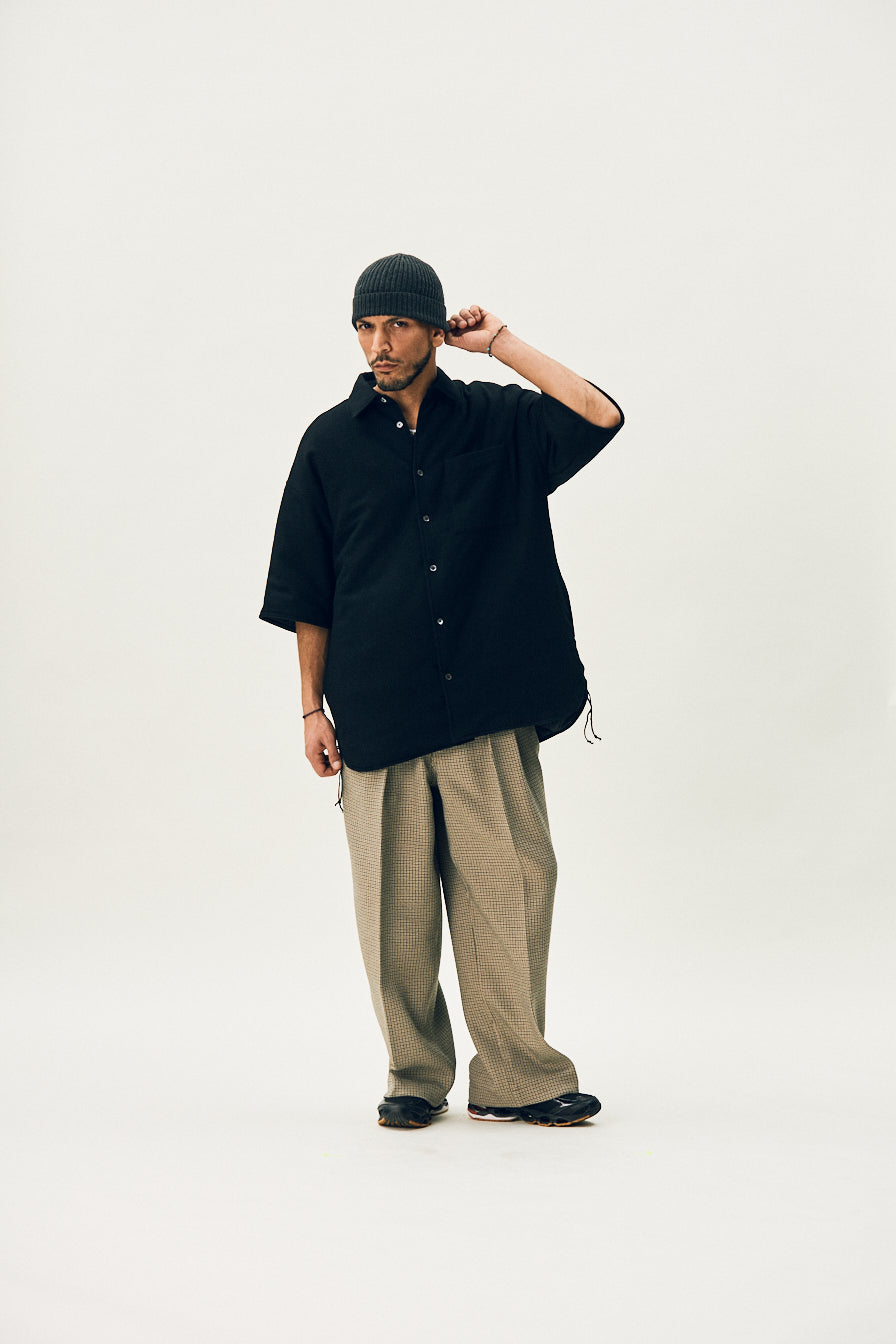 Black Merely Premium Reversible Padded Shirt