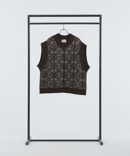 5G Fair Isle Knit Vest