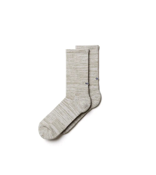 NOZZLEQUIZ / Desert Grey - Essential Crew Casual Socks