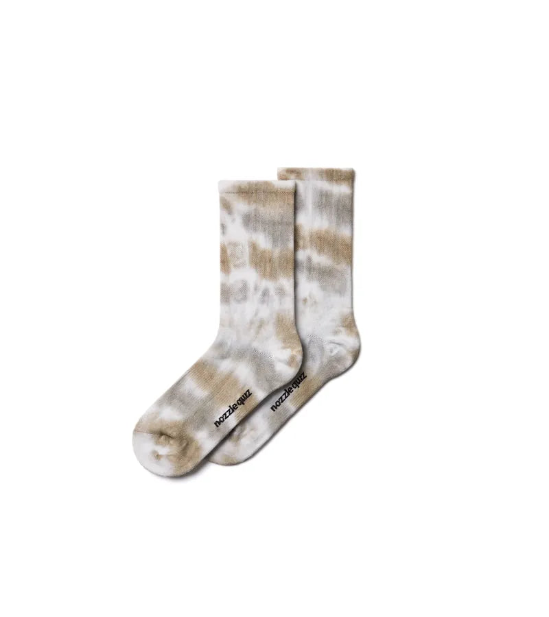 NOZZLEQUIZ / Drip Sand - Spray Dye Crew Casual Socks