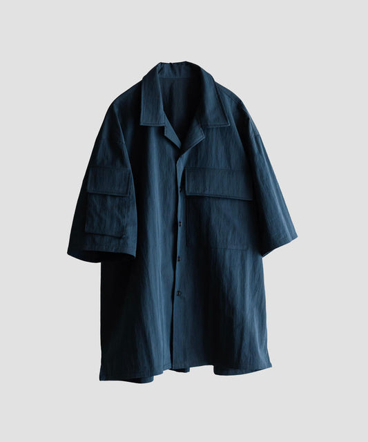 Multi Pocket Half Sleeve Shirts (Navy)