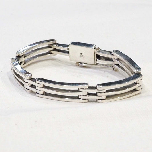 INTERIM / Taxco Silver Bone Bracelet