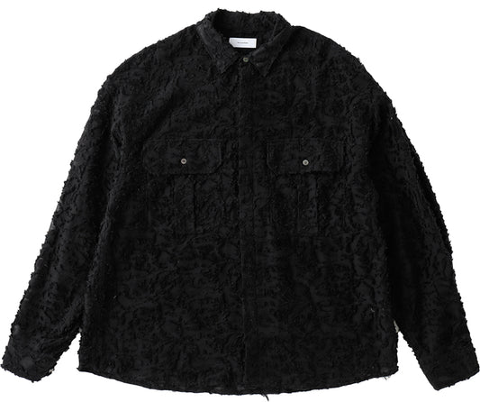 THE JEAN PIERRE / Grunge Jacquard Dove Shirt