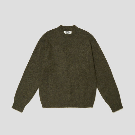MERELY MADE / Merely Snug Melange Mohair Netting Sweater