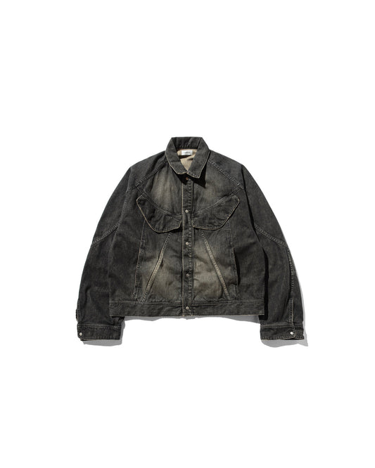 CLESSTE / Vintage Dyed Selvedge Denim Future Trucker Jacket