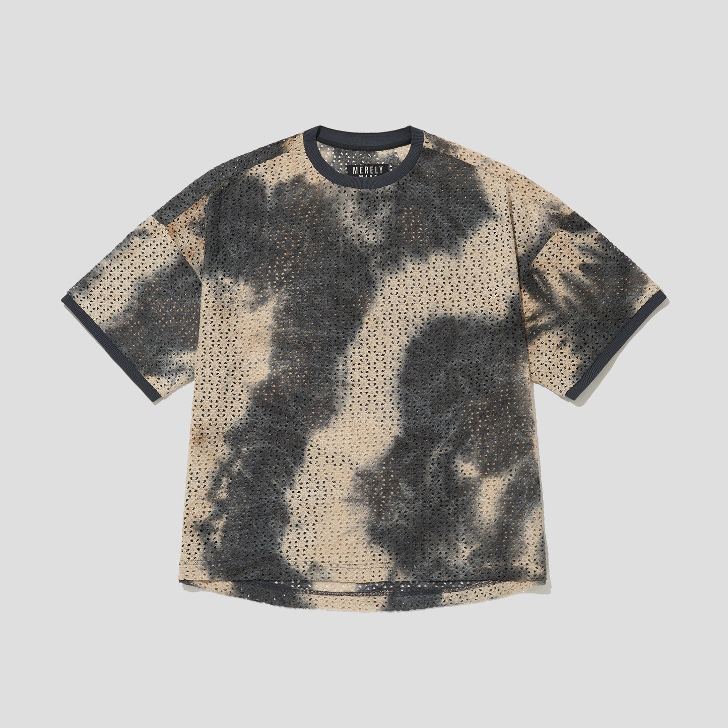 MERELY MADE / Dark Sea Navy Merely Vintage Dyed Knitting T-Shirt
