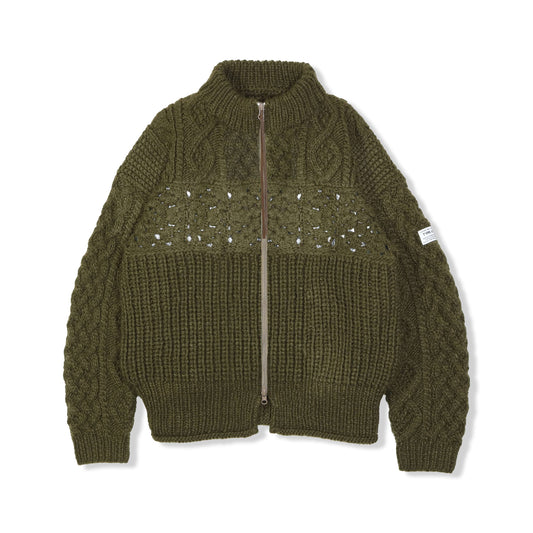 ELEPHANT TRIBAL FABRICS / Chaos Aran Knit