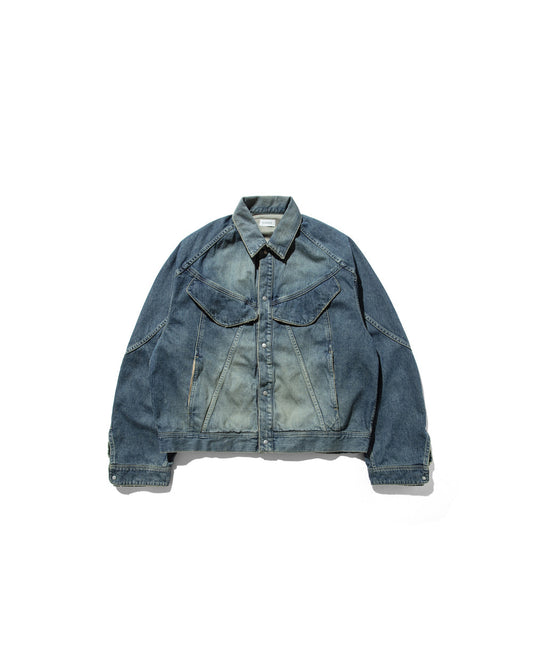 CLESSTE / Vintage Dyed Selvedge Denim Future Trucker Jacket