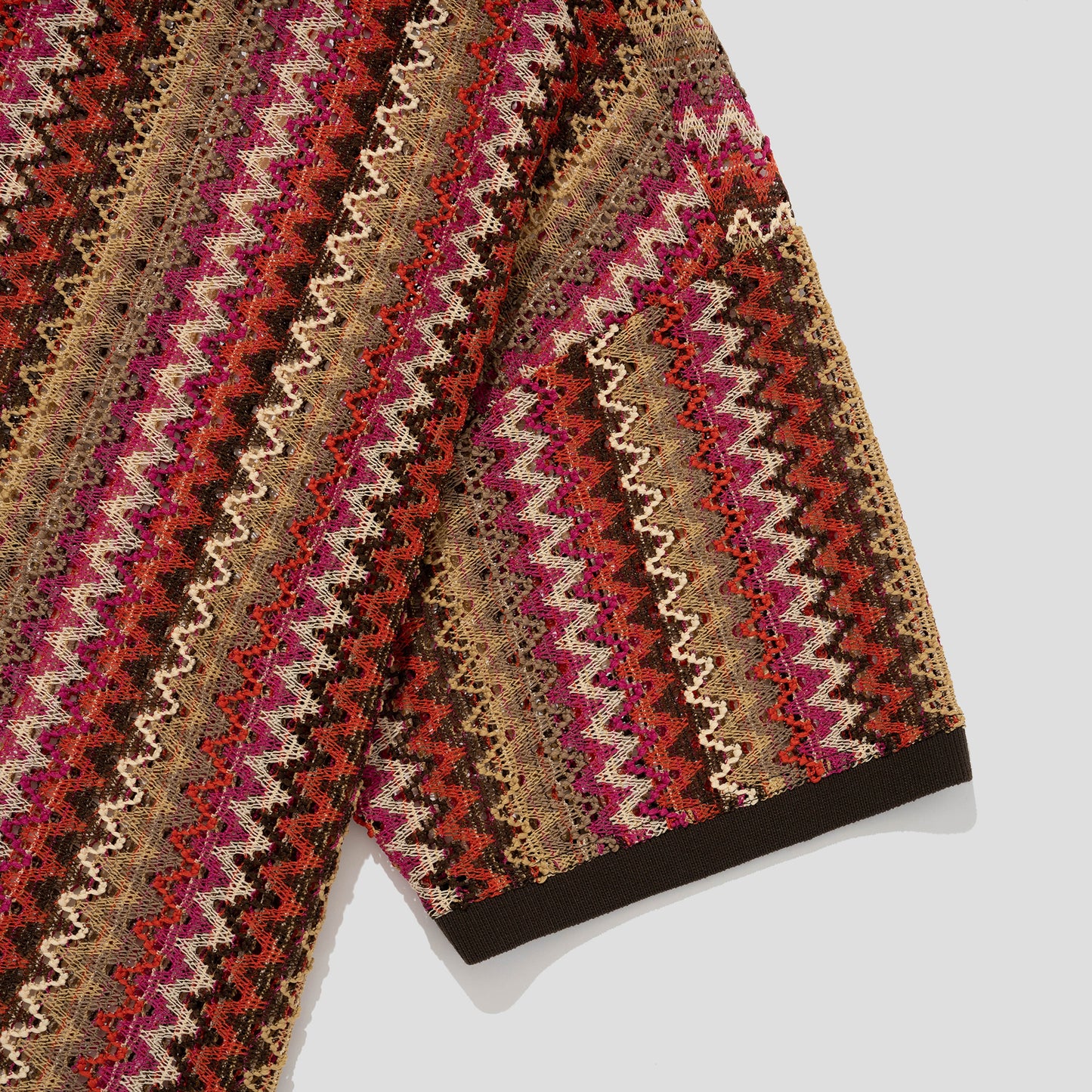 MERELY MADE / Pink Merely Hmong Hoa Knit T-Shirt