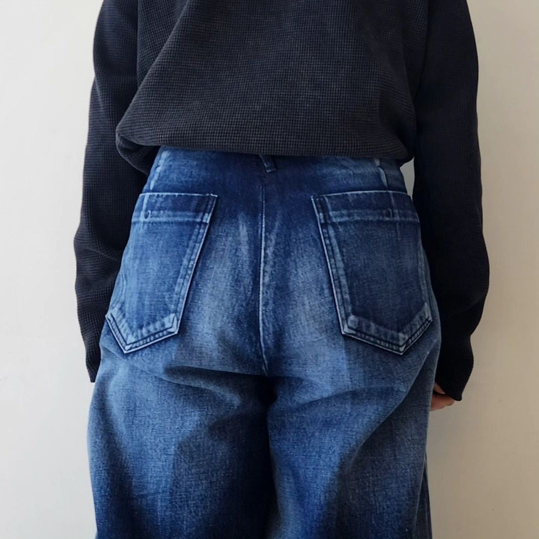 SABY / Tuck Baggy Type 2 - 11oz Bingo Denim (Sun Fade & Paint)