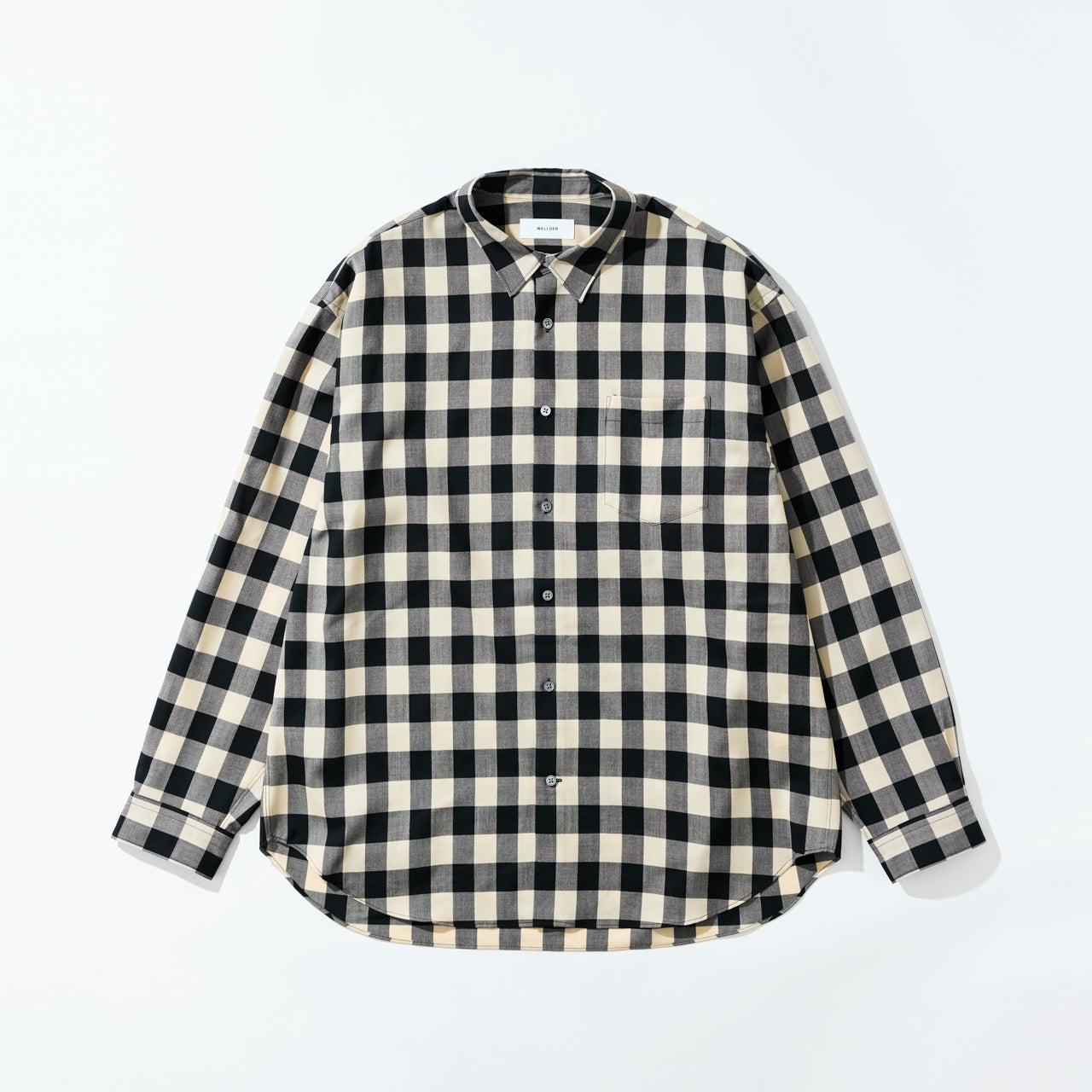 WELLDER / Check Wide Silhouette Shirts