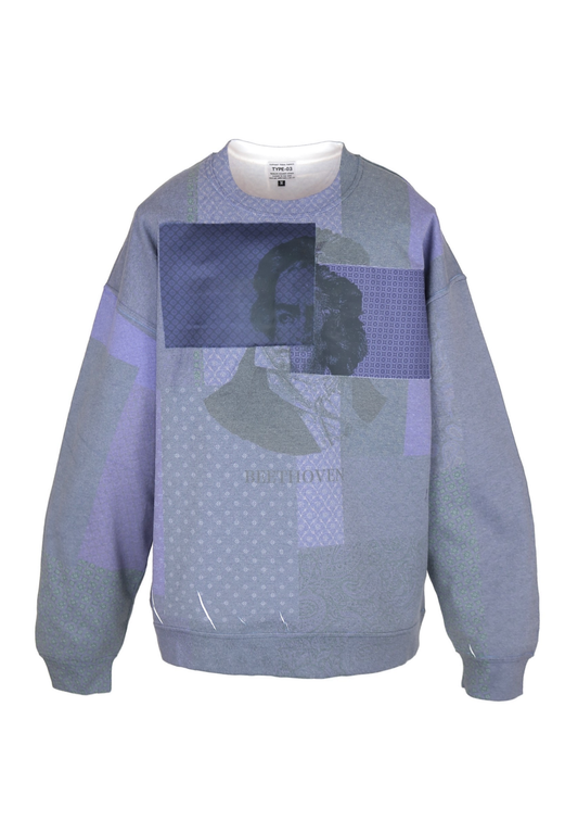 ELEPHANT TRIBAL FABRICS / Patchwork Beethoven Sweat
