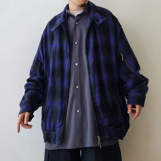THE JEAN PIERRE / Glitter Plaid Harrington Jacket